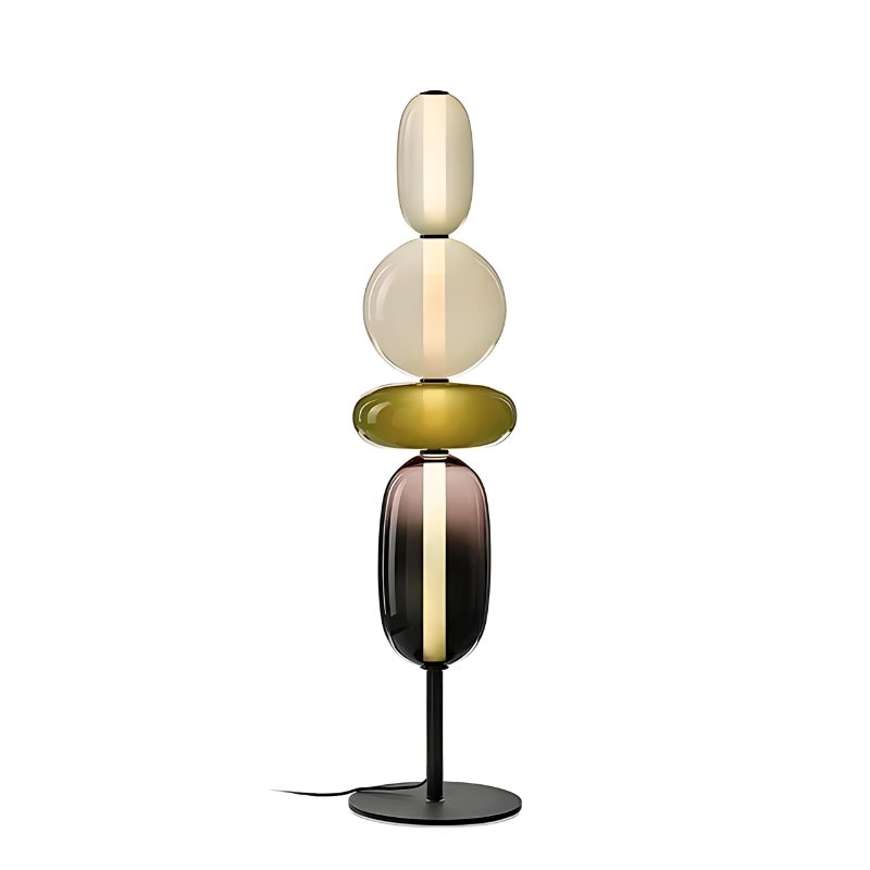 LumièreCandy | Felgekleurde glazen vloerlamp voor een gezellige sfeer