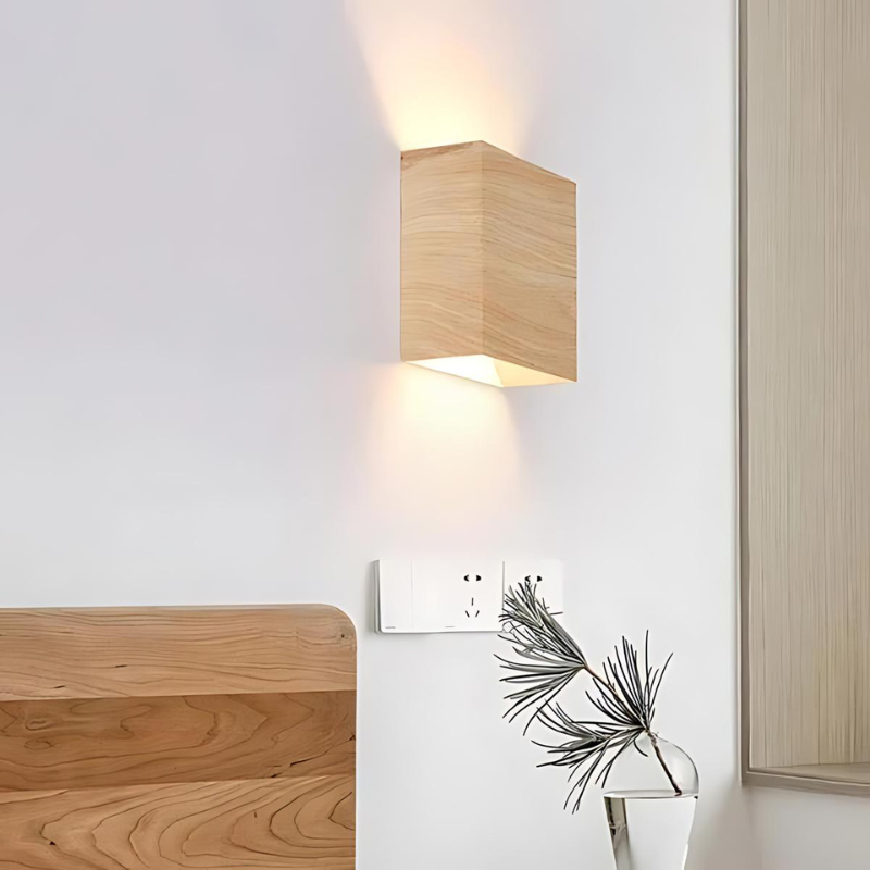 NordicEssence | Elegante houten wandlamp