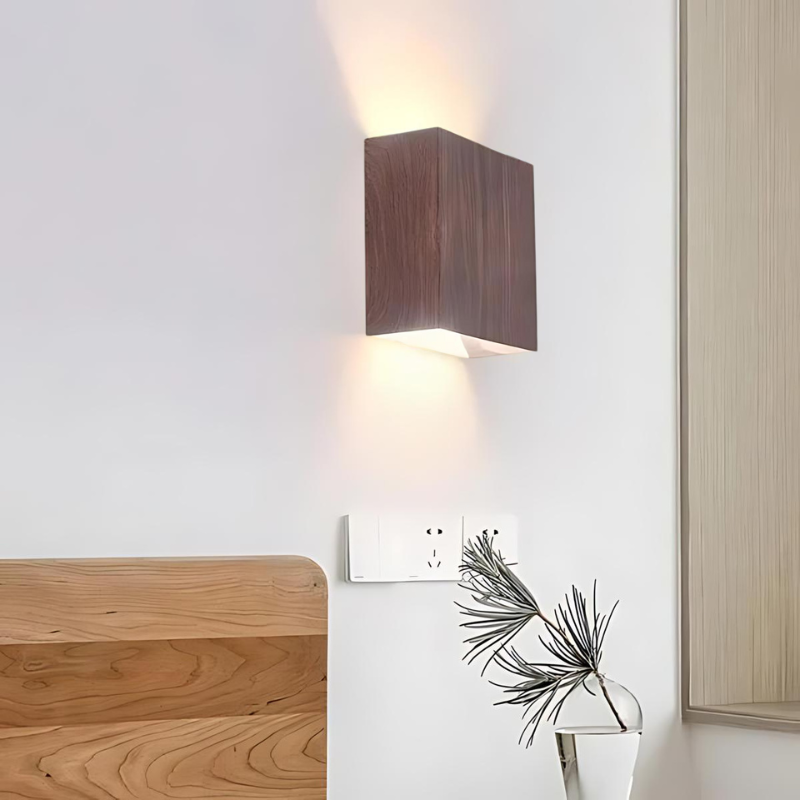 NordicEssence | Elegante houten wandlamp