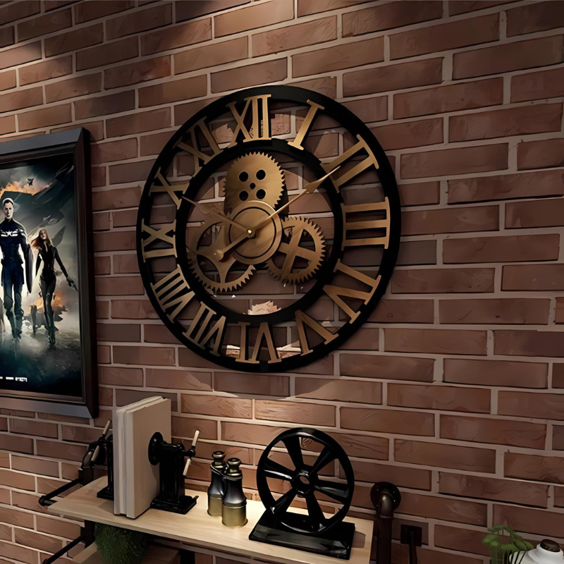 RusticalGloire | Vintage houten wandklok