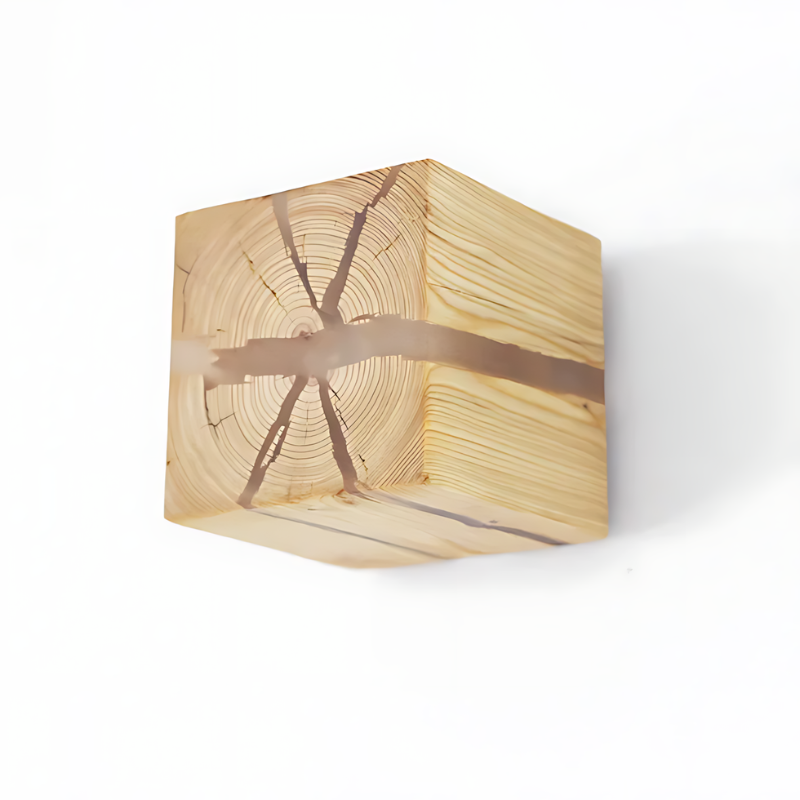 CubeÉlégance | Unieke handgemaakte kubusvormige wandlamp