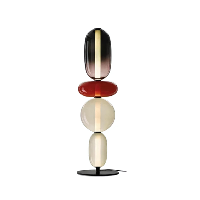 LumièreCandy | Felgekleurde glazen vloerlamp voor een gezellige sfeer