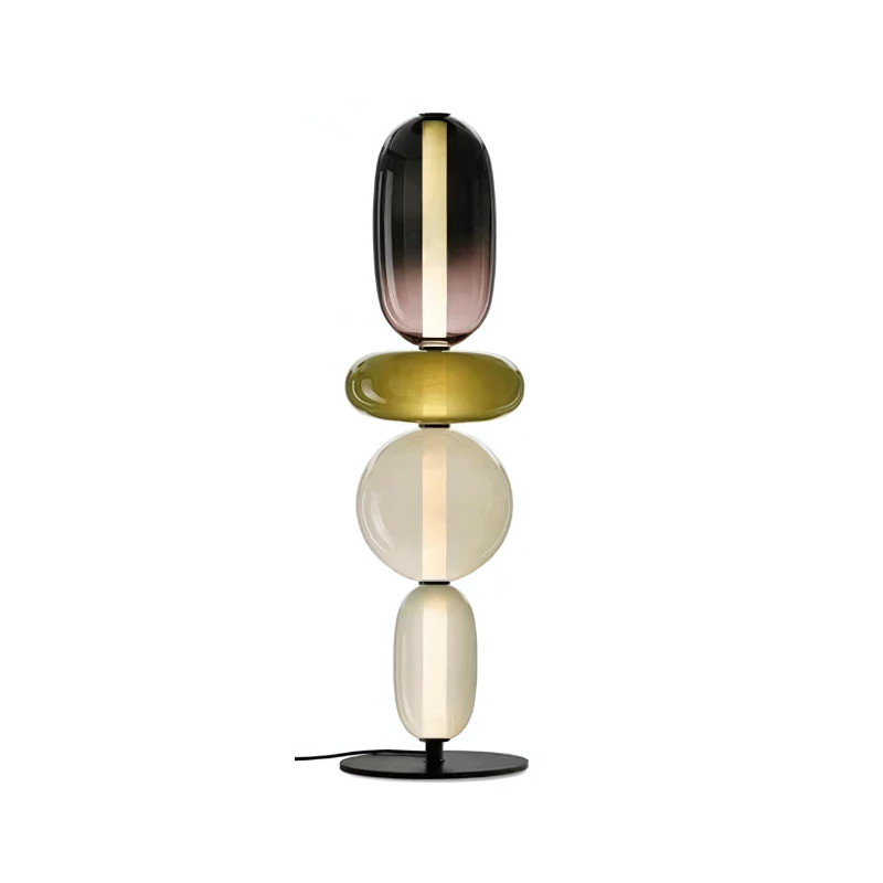 LumièreCandy | Felgekleurde glazen vloerlamp voor een gezellige sfeer
