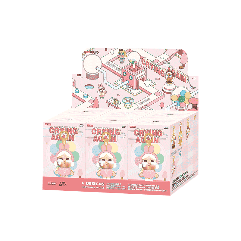 Pop Mart CRYBABY Cry Again-serie – Vinyl pluche gezichtsmaskerdoos