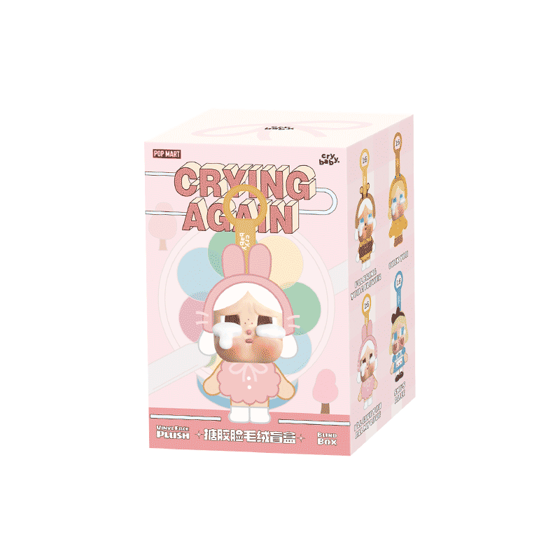Pop Mart CRYBABY Cry Again-serie – Vinyl pluche gezichtsmaskerdoos