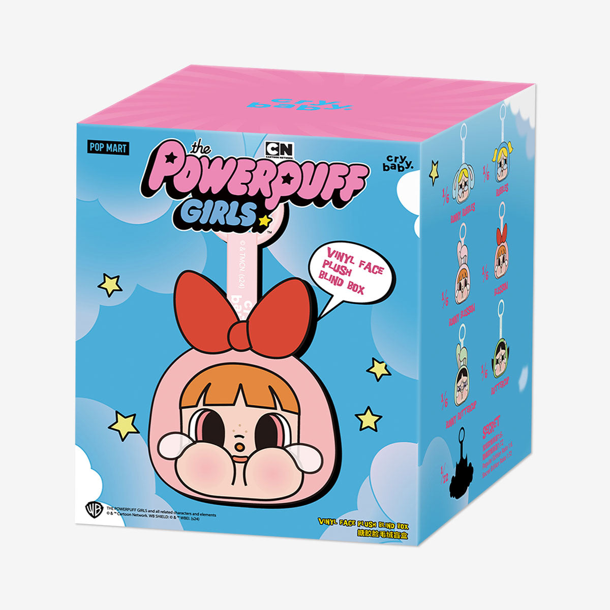 Pop Mart CryBaby x The Powerpuff Girls Series Vinyl Pluche Gezicht – Verzegelde Doos