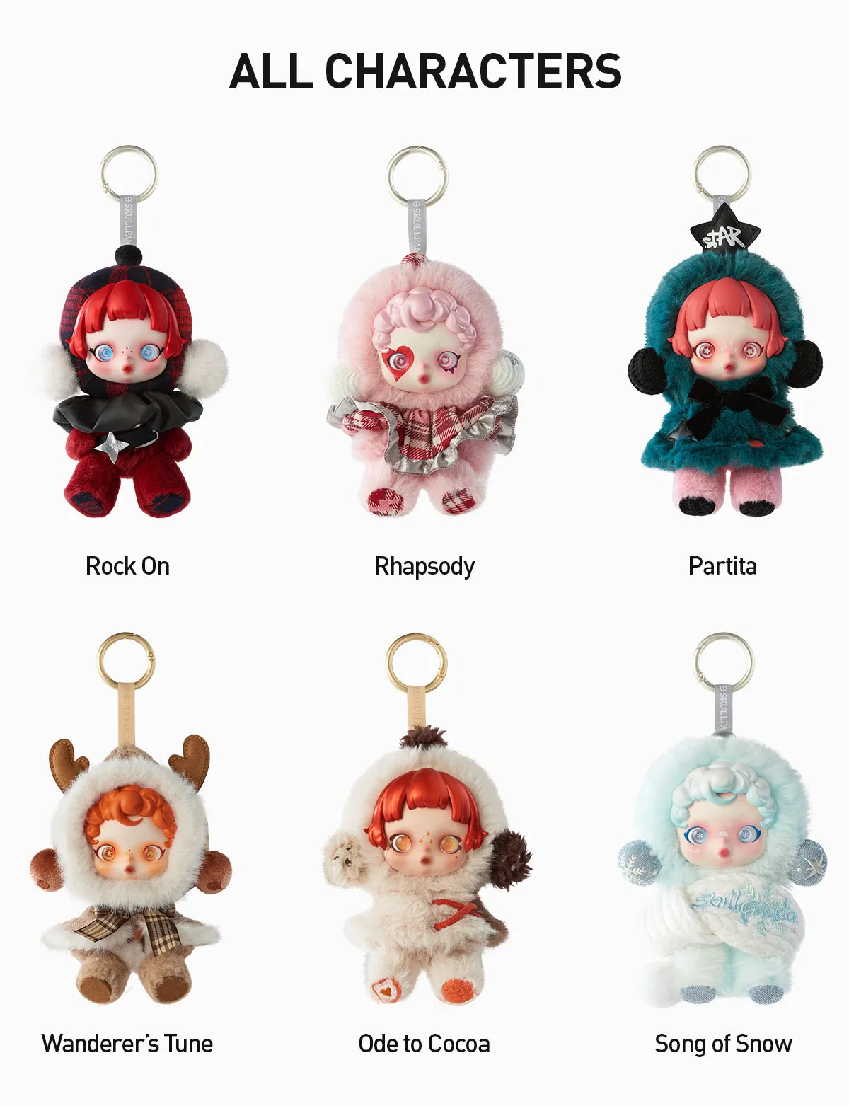 Pop Mart SKULLPANDA Symphonie d’Hiver Série Peluche