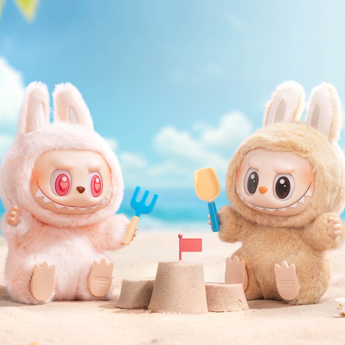 Pop Mart LES MONSTRES Labubu – Assieds-toi Peluche Vinyle – Boîte Surprise