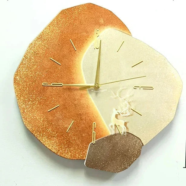 EleganceWall | Decoratieve wandklok met stil mechanisme