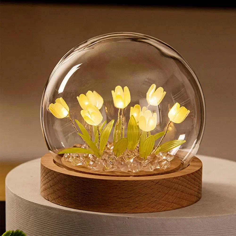 ElegantBloom | Mooie bloemen tafellamp