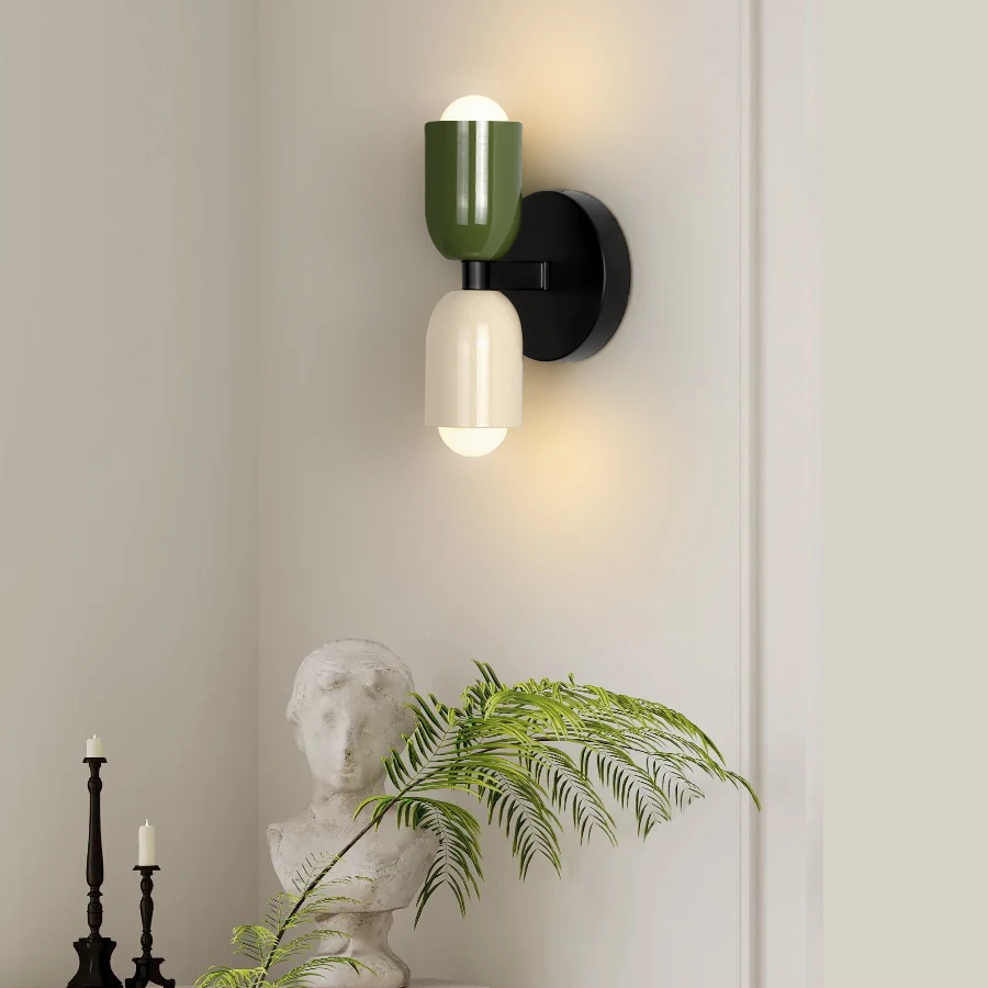 EssentialNordic | Dubbele LED-wandlamp van roestvrij staal