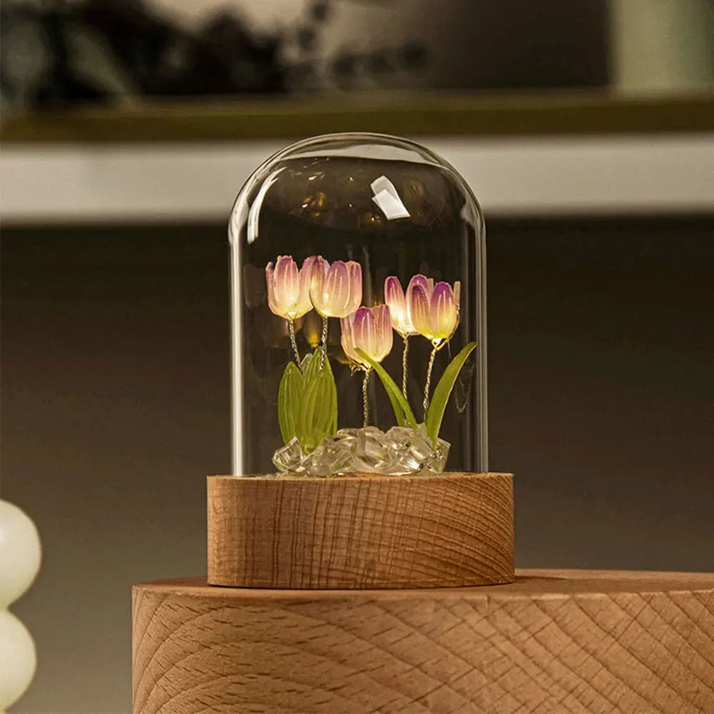 ElegantBloom | Mooie bloemen tafellamp
