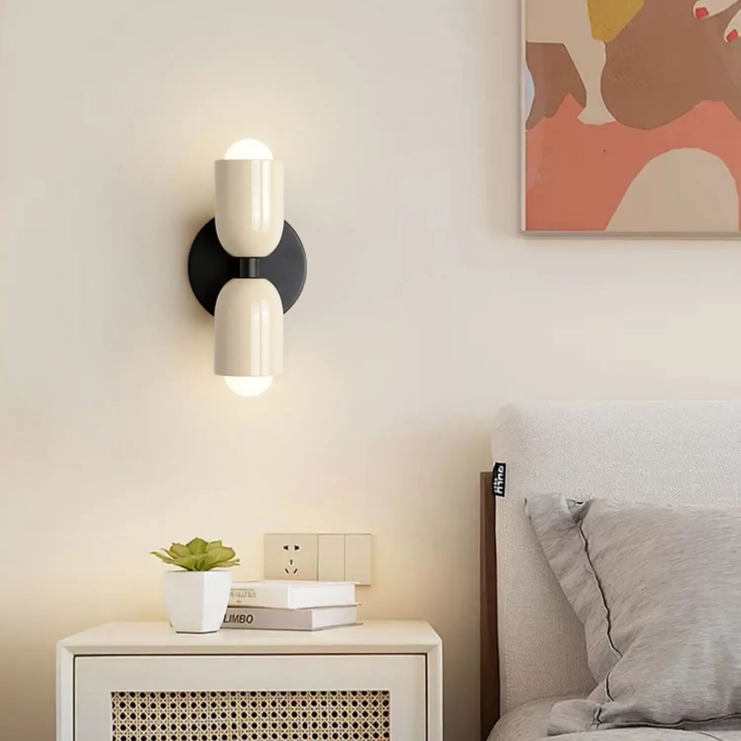 EssentialNordic | Dubbele LED-wandlamp van roestvrij staal