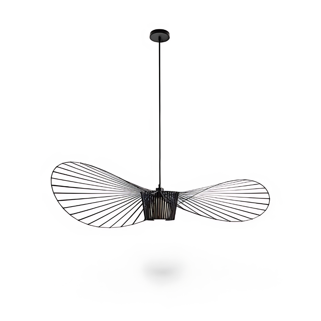 LumierePaille | Suspension Design Chapeau de Paille + Éclairage LED Moderne