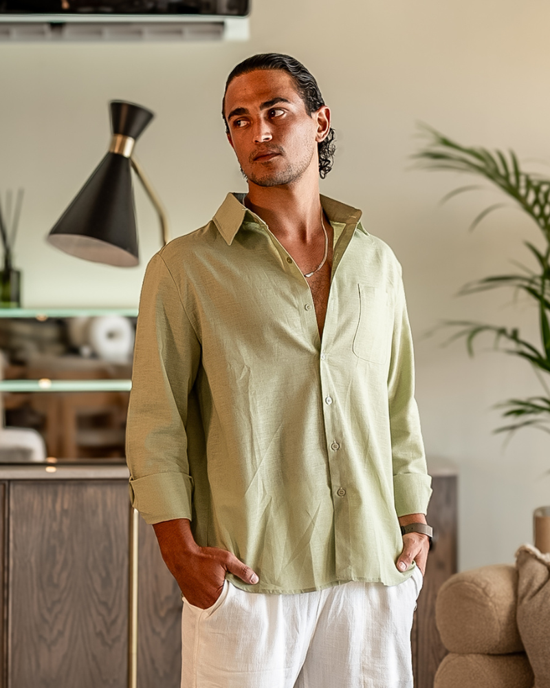 Cape Town - 100% Linen Shirt - Old Money