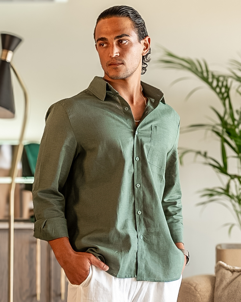 Cape Town - 100% Linen Shirt - Old Money