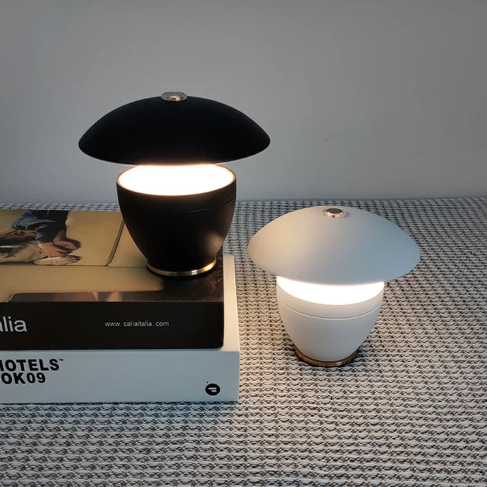 EleganceLumière | Moderne zwarte draadloze LED-lamp