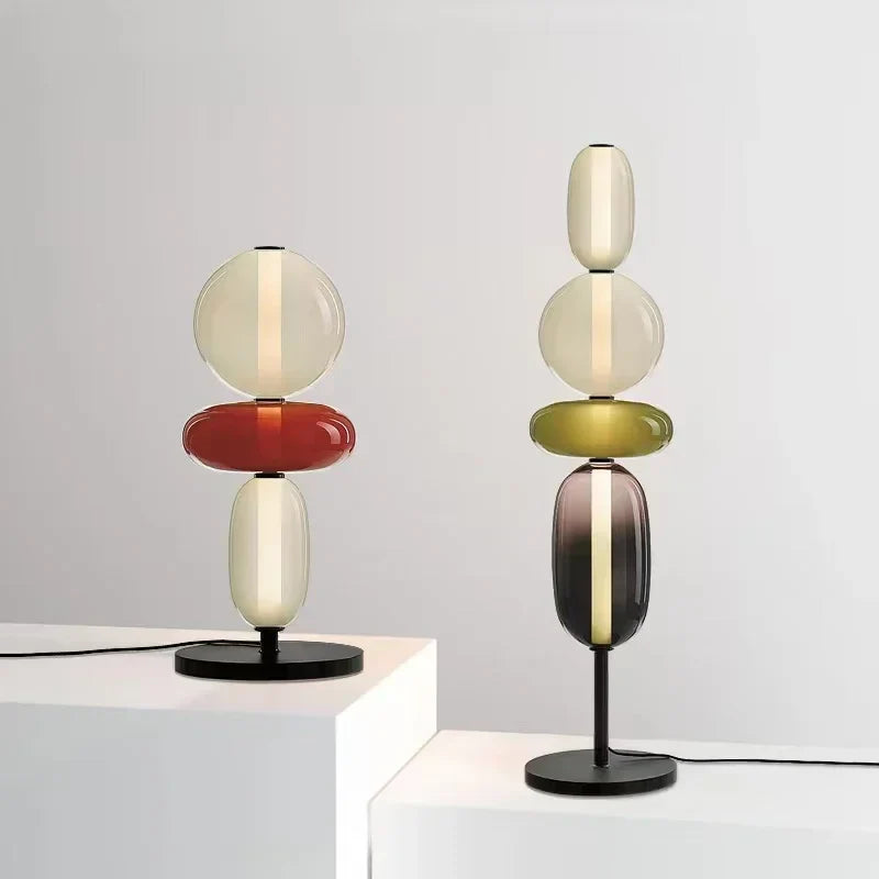 LumièreCandy | Felgekleurde glazen vloerlamp voor een gezellige sfeer
