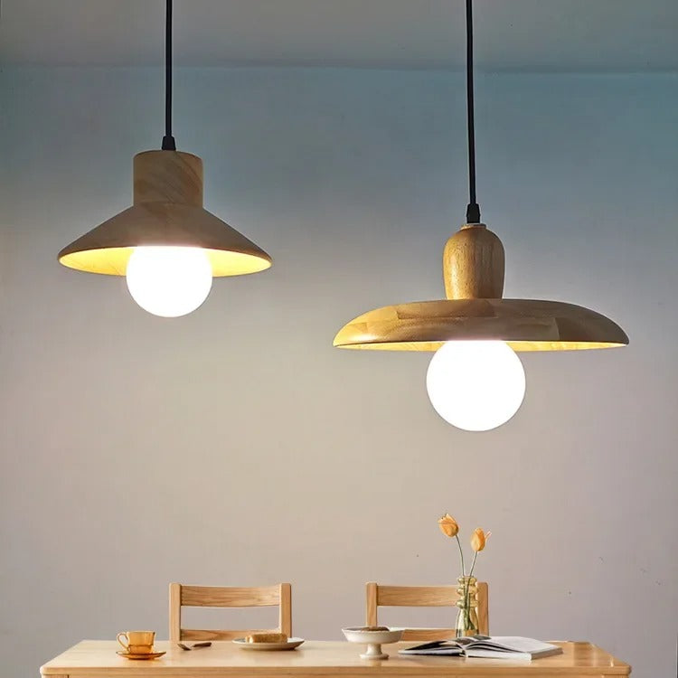 NovaGlow | Elegante plafondlamp van natuurlijk hout