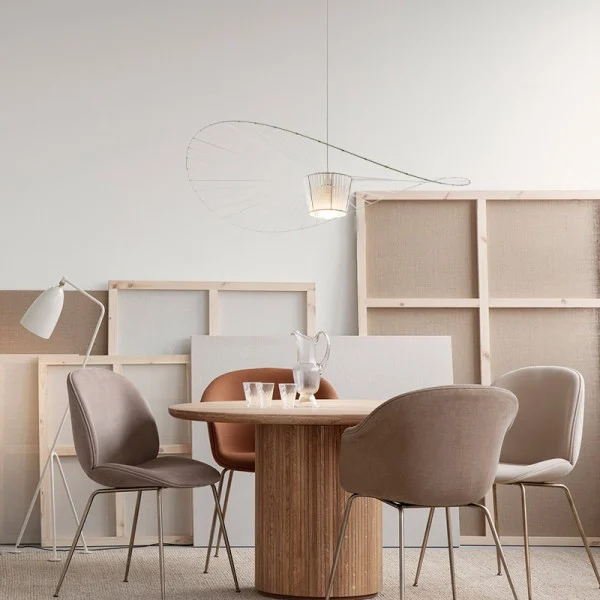 LumierePaille | Suspension Design Chapeau de Paille + Éclairage LED Moderne