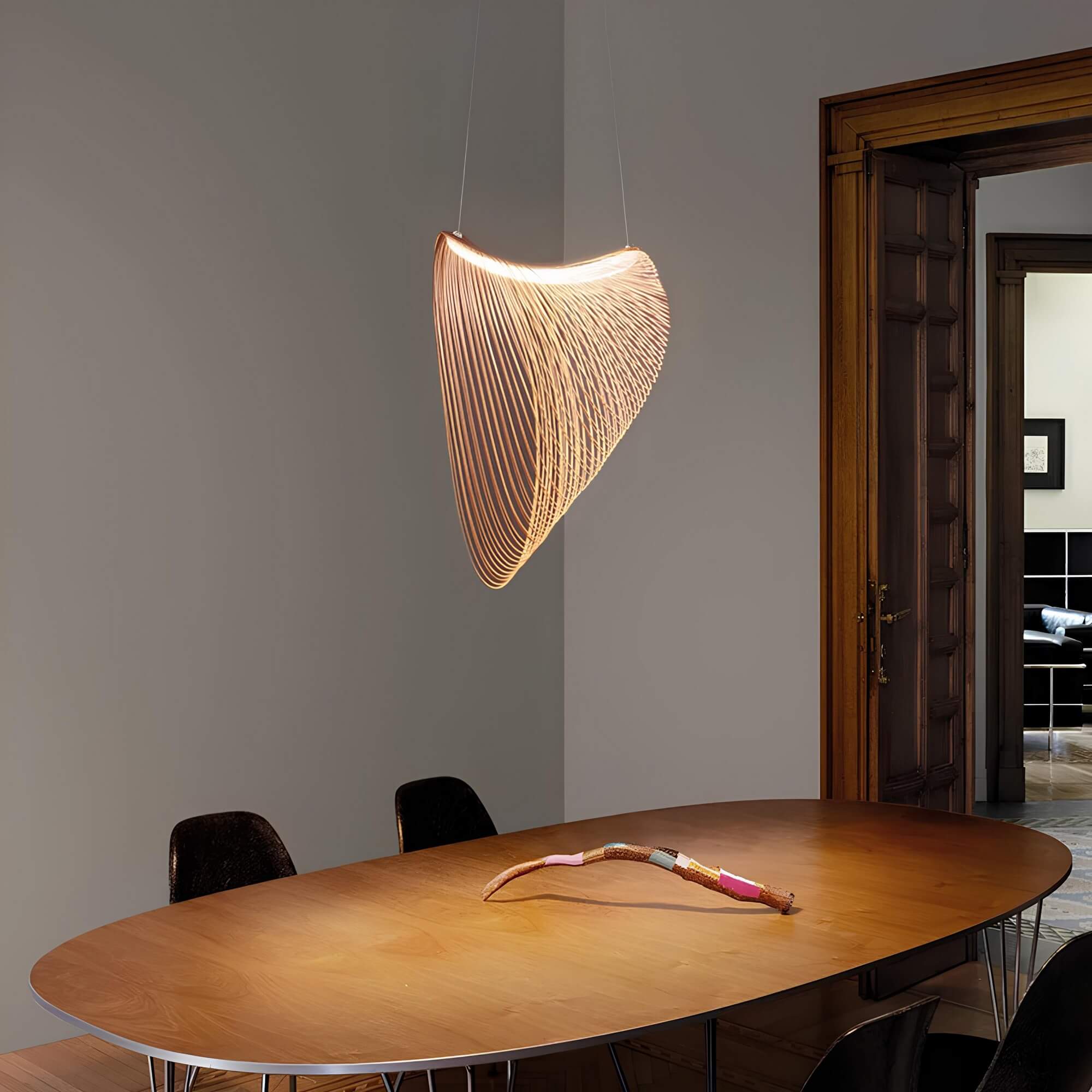 LuminositeRings | Elegante metalen hangkroonluchter
