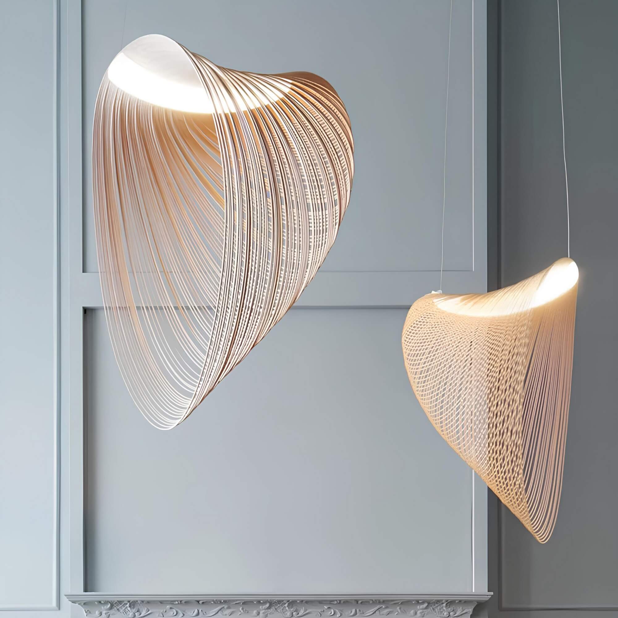LuminositeRings | Elegante metalen hangkroonluchter